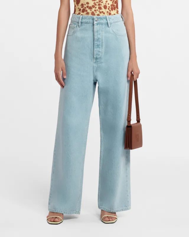 Josine - Sale Wide-Leg Jeans - Sun Bleach sold by Nanushka