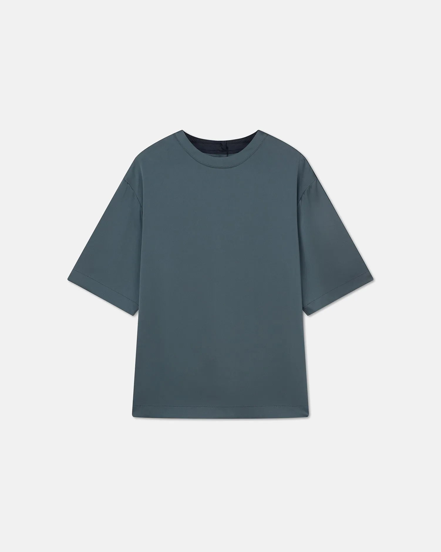 Isaac - Sale Slip Satin T-Shirt - Carbon sold by Nanushka