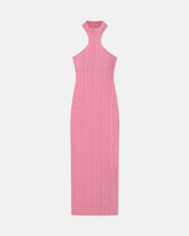 Elco - Sale Seersucker Dress - Pink Seersucker sold by Nanushka