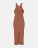 Denice - Sale Twist-Detail Dress - Chestnut Pf23 sold by Nanushka