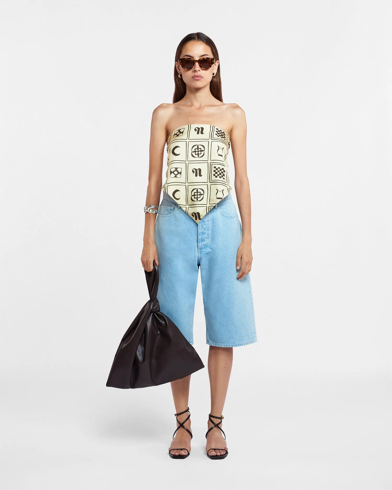 Brita - Sale Silk Scarf - Kopjafa Cream sold by Nanushka product image thumbnail 2