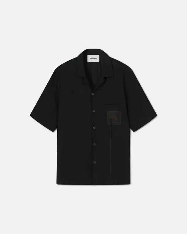 Bodil - Sale Short-Sleeve Shirt - Off Black sold by Nanushka