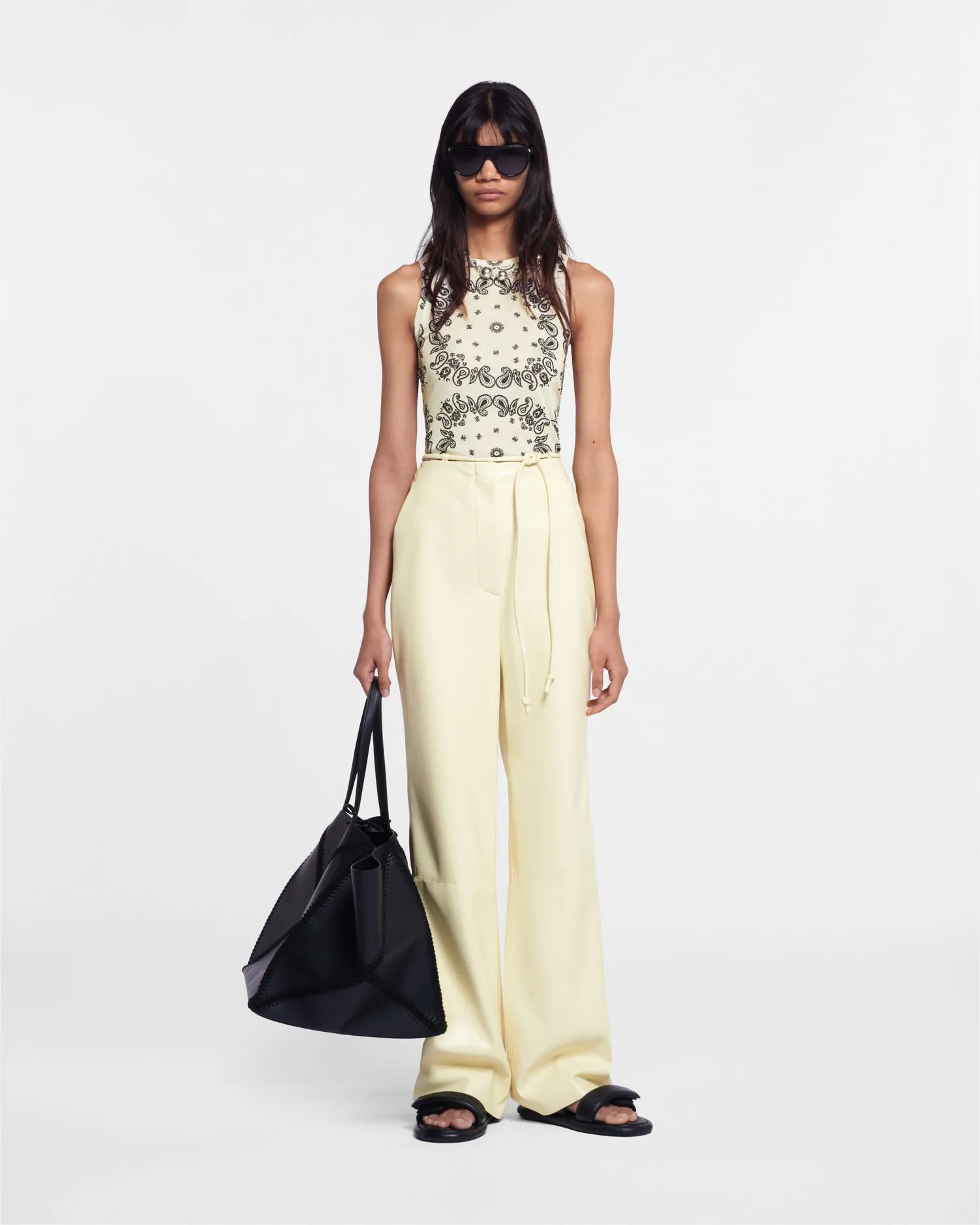 Anneke - Sale Printed Mesh-Jersey Tank Top - Bandana Small Scale sold by Nanushka product image thumbnail 3