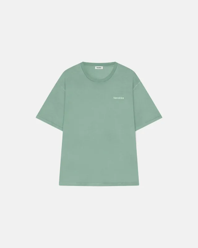 Reece - Sale Organically Grown Cotton T-Shirt - Leafy Green sold by Nanushka