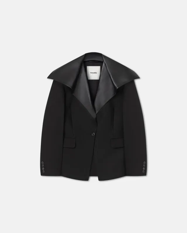 Luiza - Suit Jacket - Black sold by Nanushka