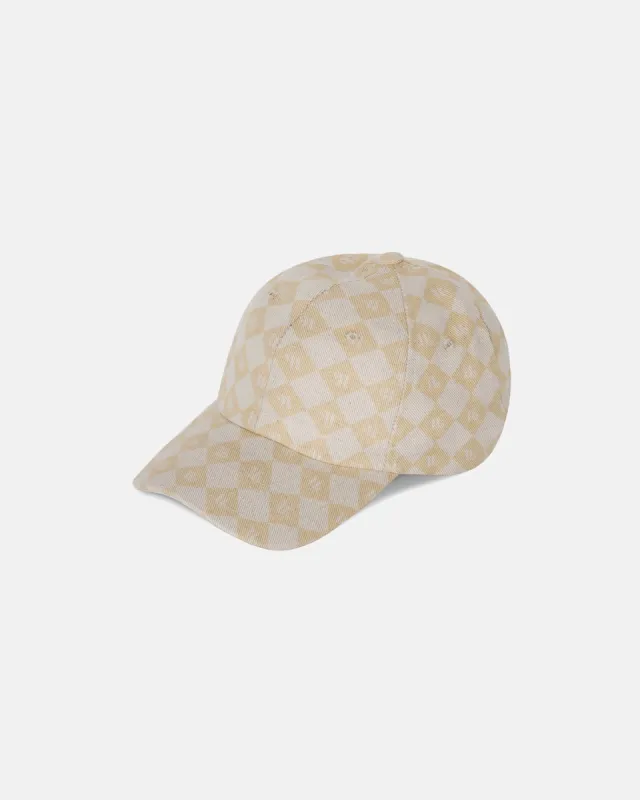 Amoy - Sale Logo Baseball Cap - Natural Monogram sold by Nanushka