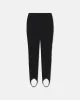 Savita - Seersucker Stirrup Pants - Black sold by Nanushka