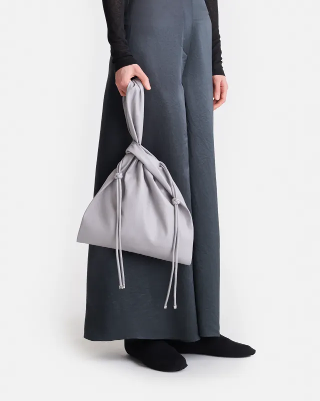 Jen Drawstring - Okobor™ Alt-Leather Bag - Grey sold by Nanushka