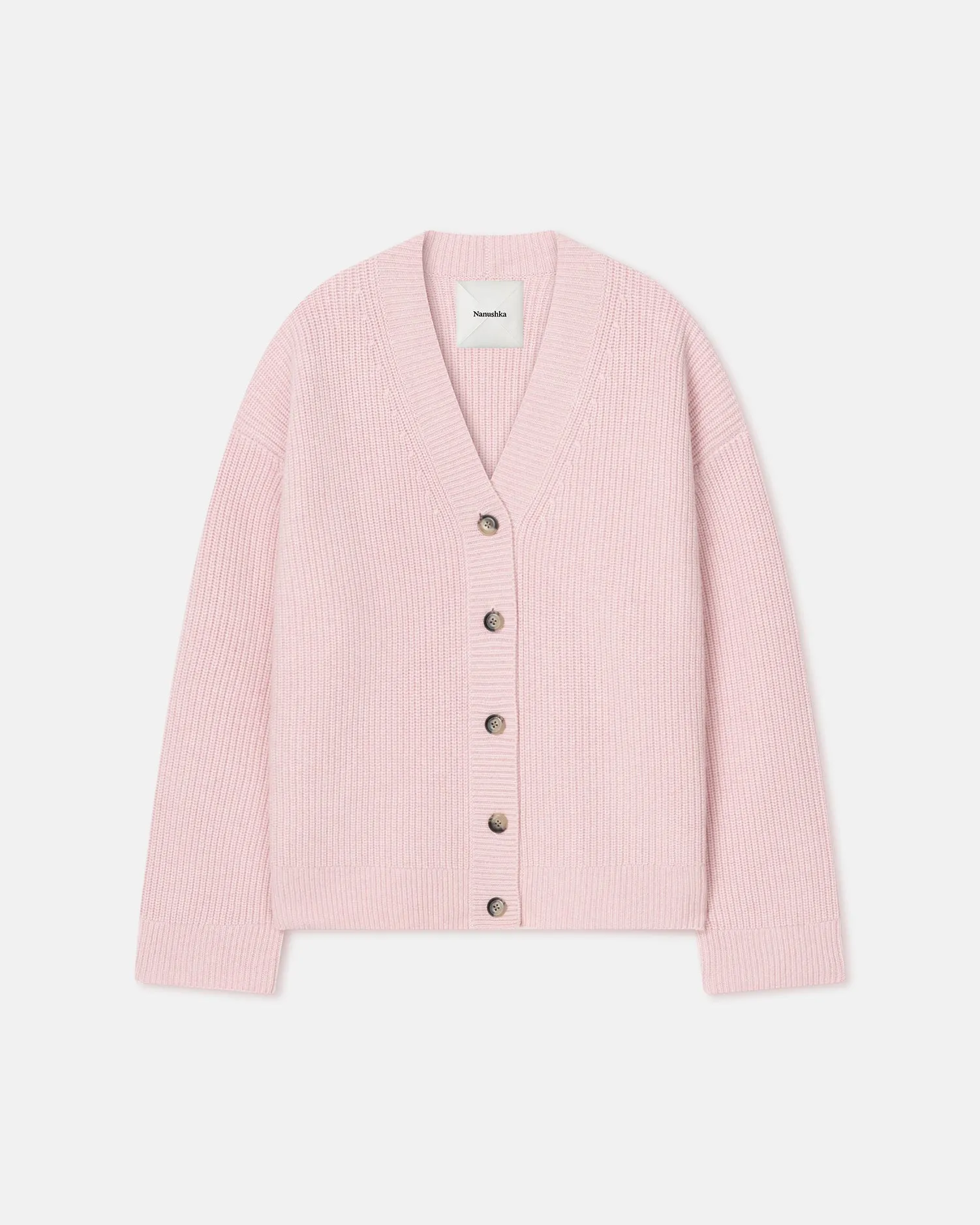 Laran - Cashmere-Blend Cardigan - Light Pink sold by Nanushka