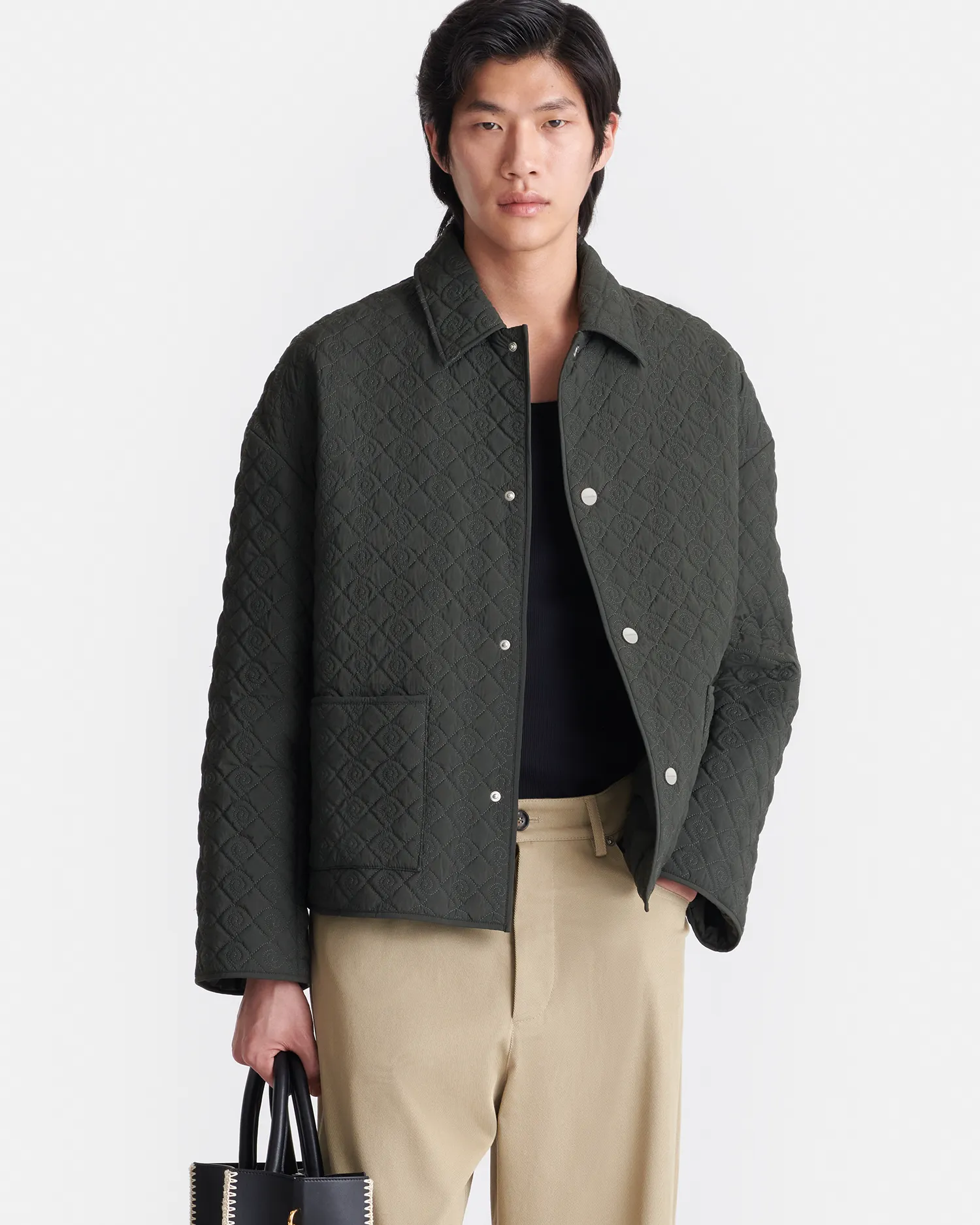 Gibbson - Quilted Nylon Jacket - Dark Green sold by Nanushka