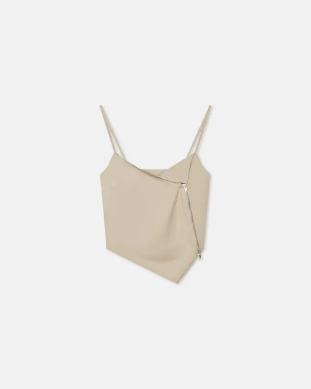 Zorka - Georgette Top - Oat sold by Nanushka