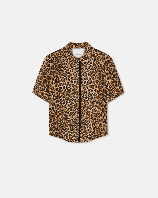 Clare - Printed Shirt - Ocelot sold by Nanushka