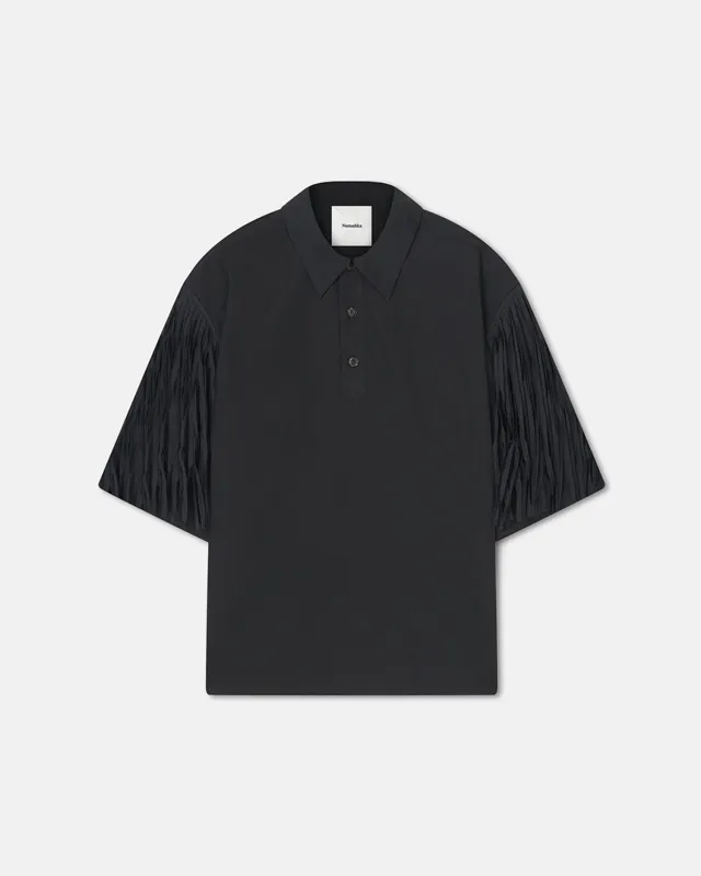 Ilian - Tech Poplin Shirt - Black sold by Nanushka