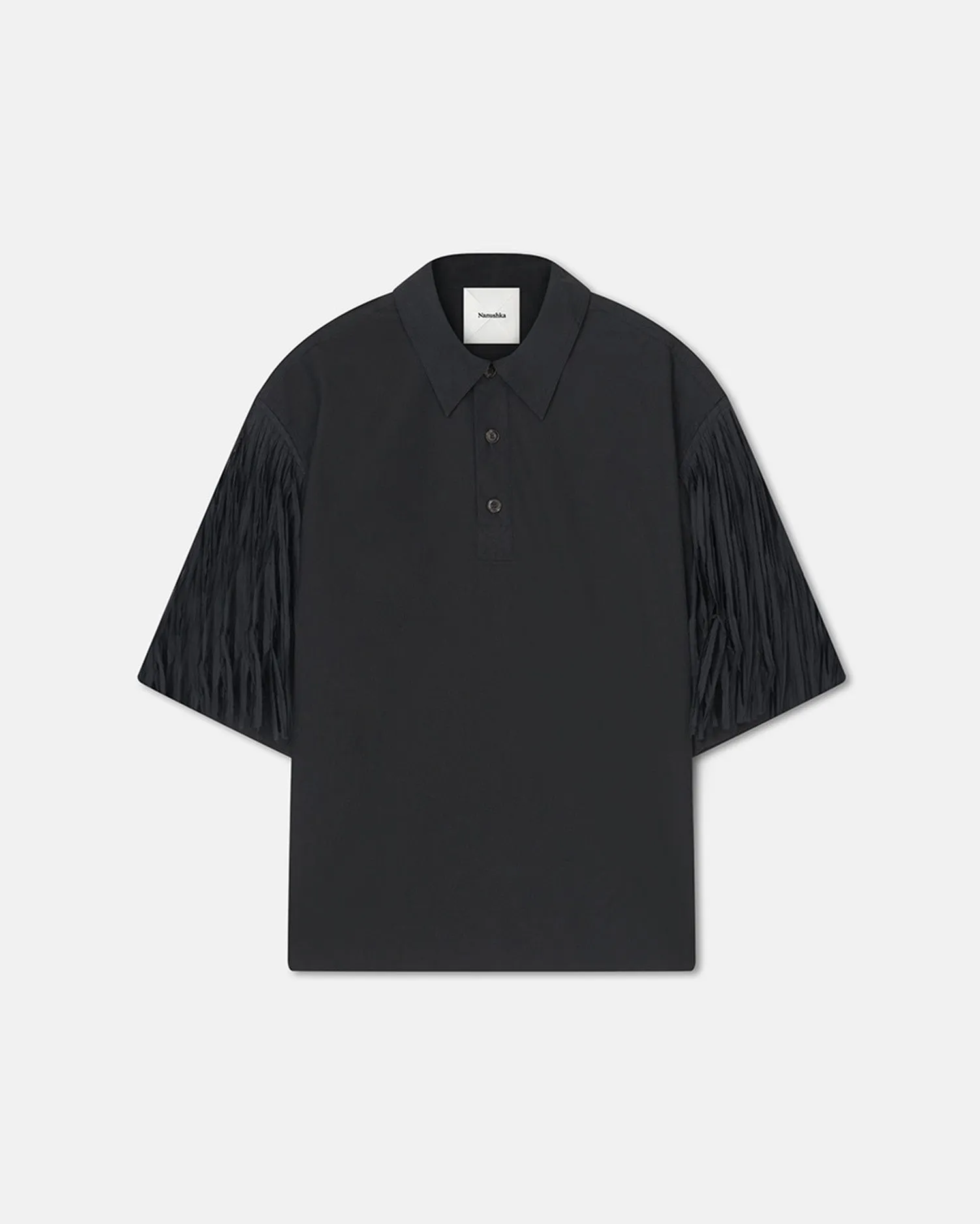 Ilian - Tech Poplin Shirt - Black sold by Nanushka