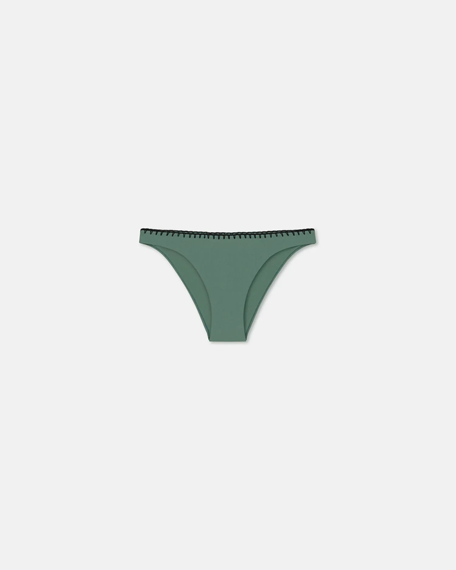 Merve - Crochet Bikini Bottoms - Sea Green/Black sold by Nanushka