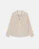 Ada - Striped Linen Shirt - Beige sold by Nanushka