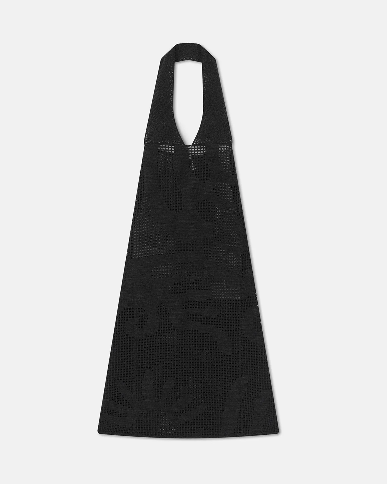 Fotini - Cotton-Crochet Midi Dress - Black sold by Nanushka