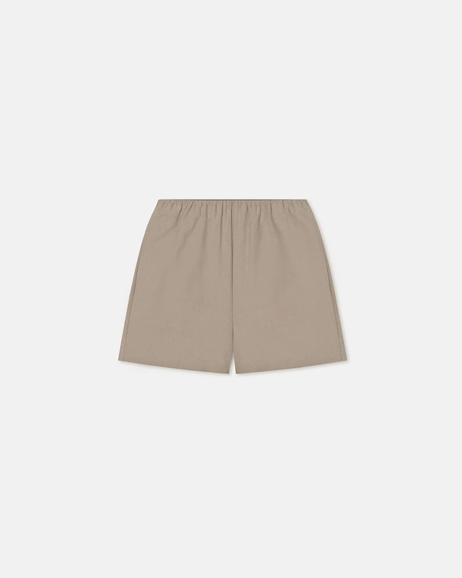 Dylla - Tailored Raw Silk Shorts - Sand Grey sold by Nanushka