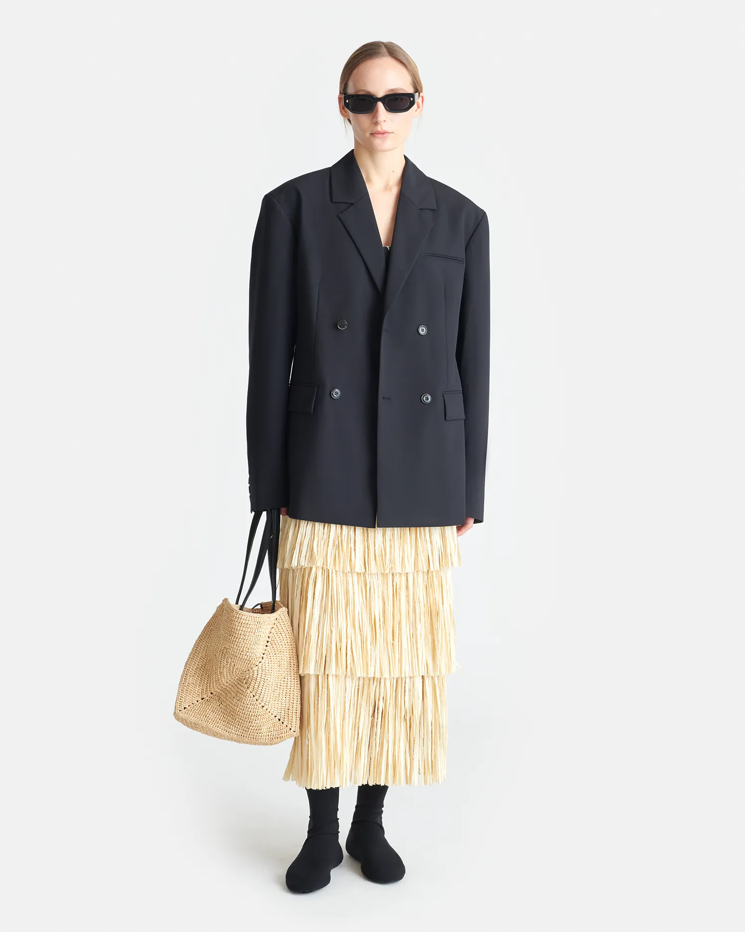 Diante - Boxy Blazer - Black sold by Nanushka product image thumbnail 2