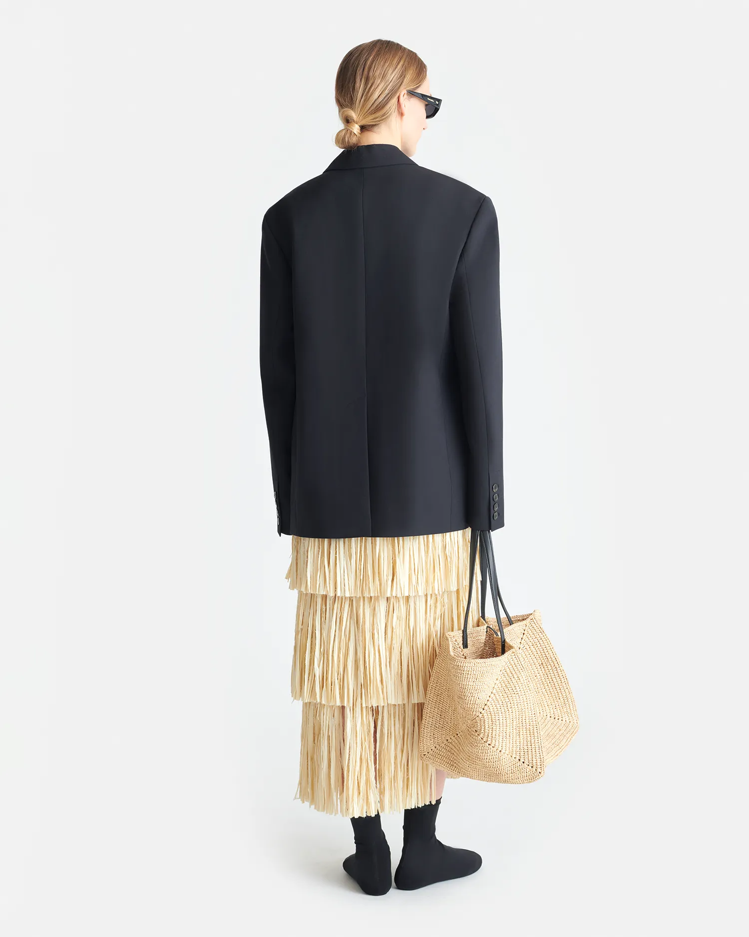 Diante - Boxy Blazer - Black sold by Nanushka product image thumbnail 3