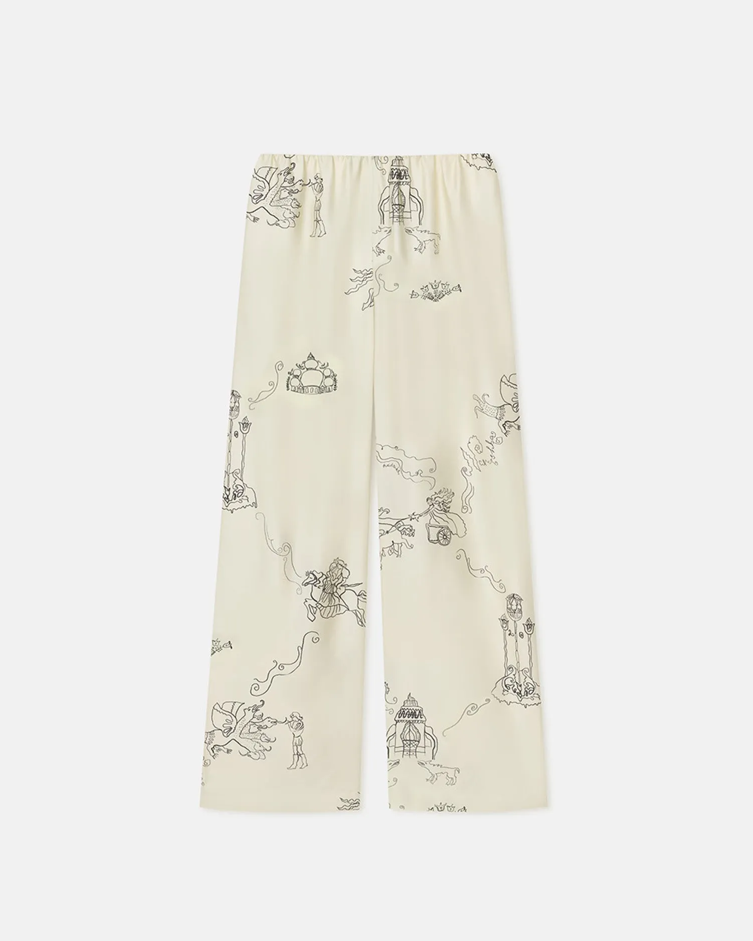 Brenda - Printed Silk Twill Pants - Folktale sold by Nanushka product image thumbnail 4