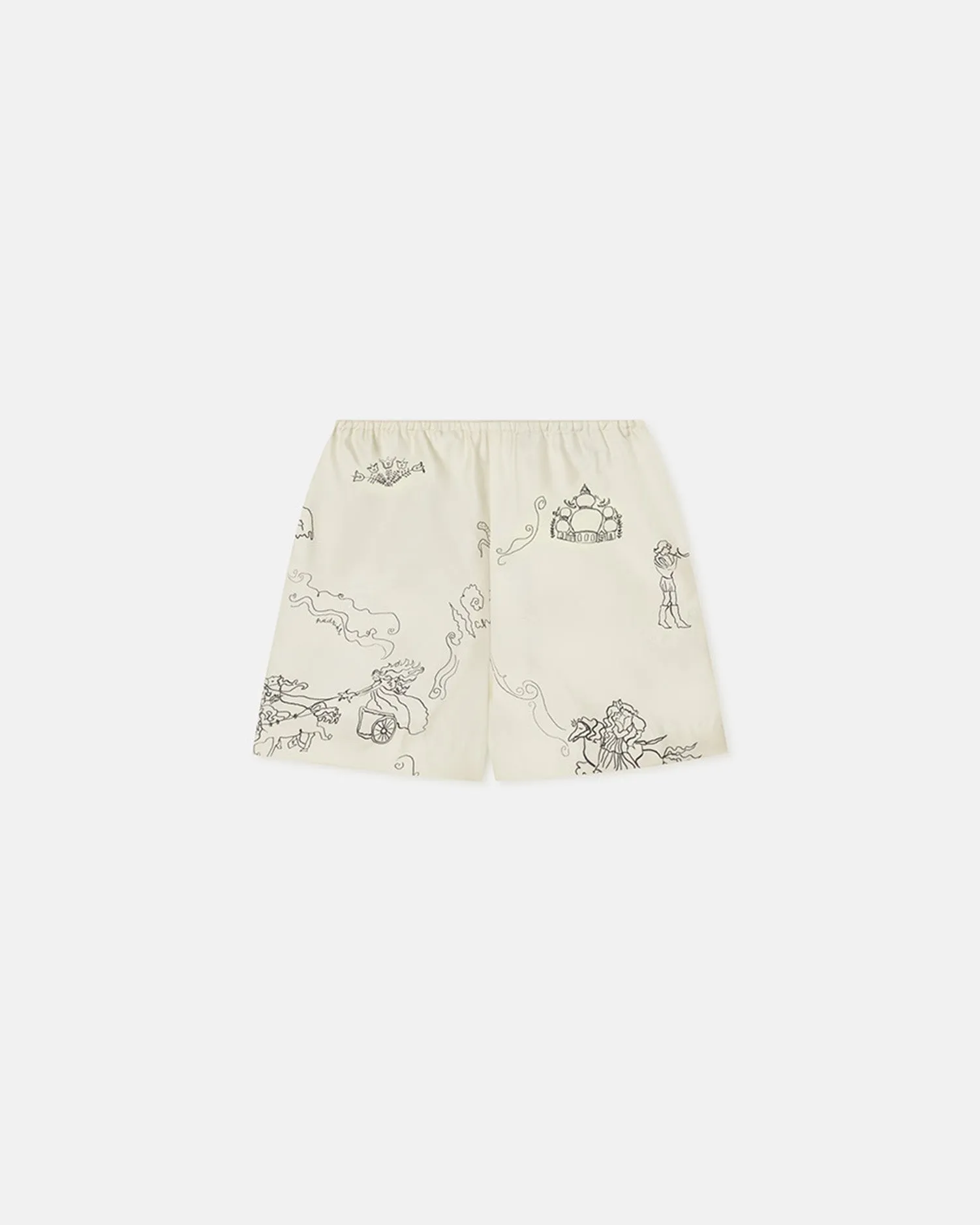 Dylla - Printed Tailored Silk Twill Shorts - Folktale sold by Nanushka product image thumbnail 4