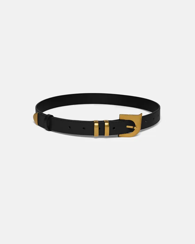 Ryker - N' Monogram Belt - Black made by Nanushka