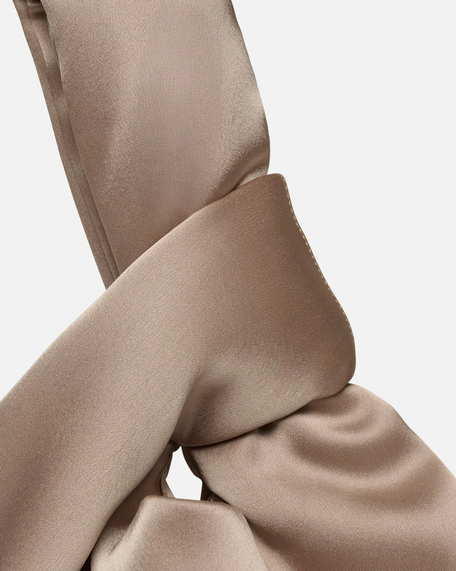 Jen - Slip Satin Bag - Dune sold by Nanushka product image thumbnail 4