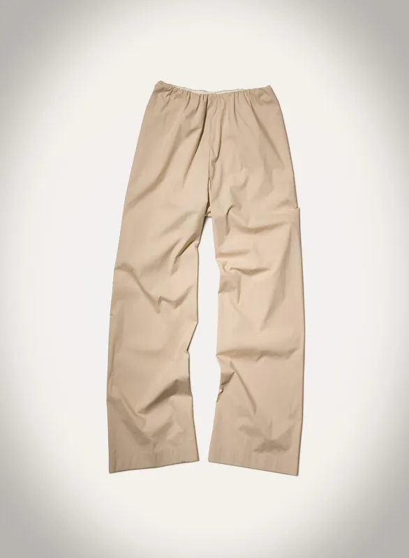 Brenda - Light Poplin Pants - Beige sold by Nanushka
