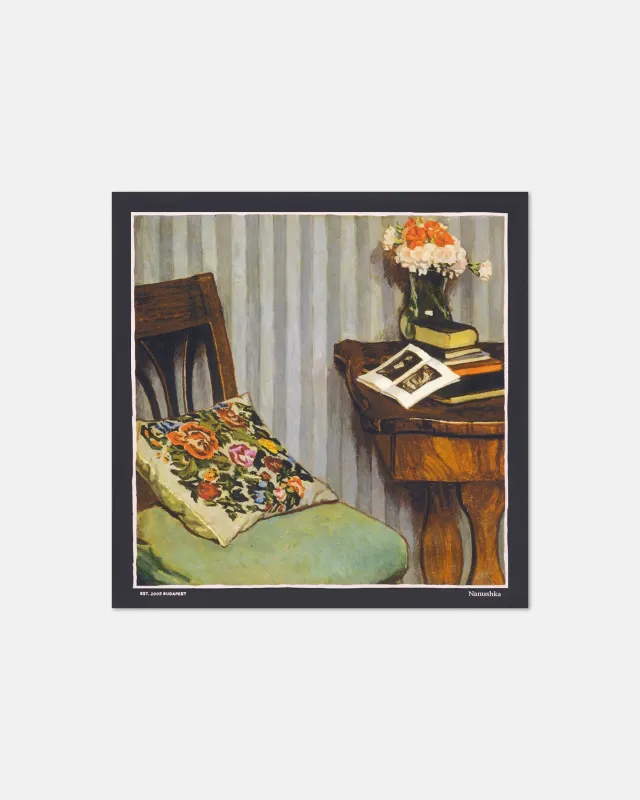 Shoul - Printed Silk Scarf - Books sold by Nanushka