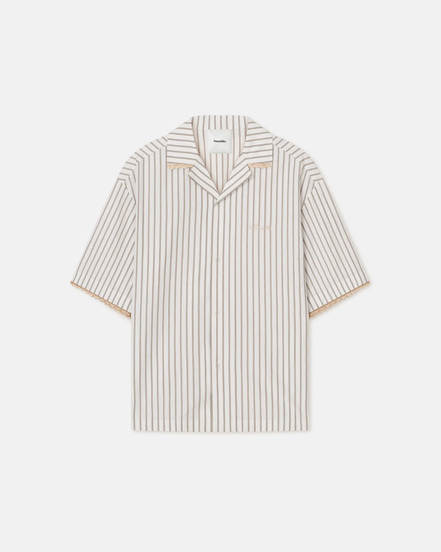 Maxton - Shirt - Creme sold by Nanushka product image thumbnail 4