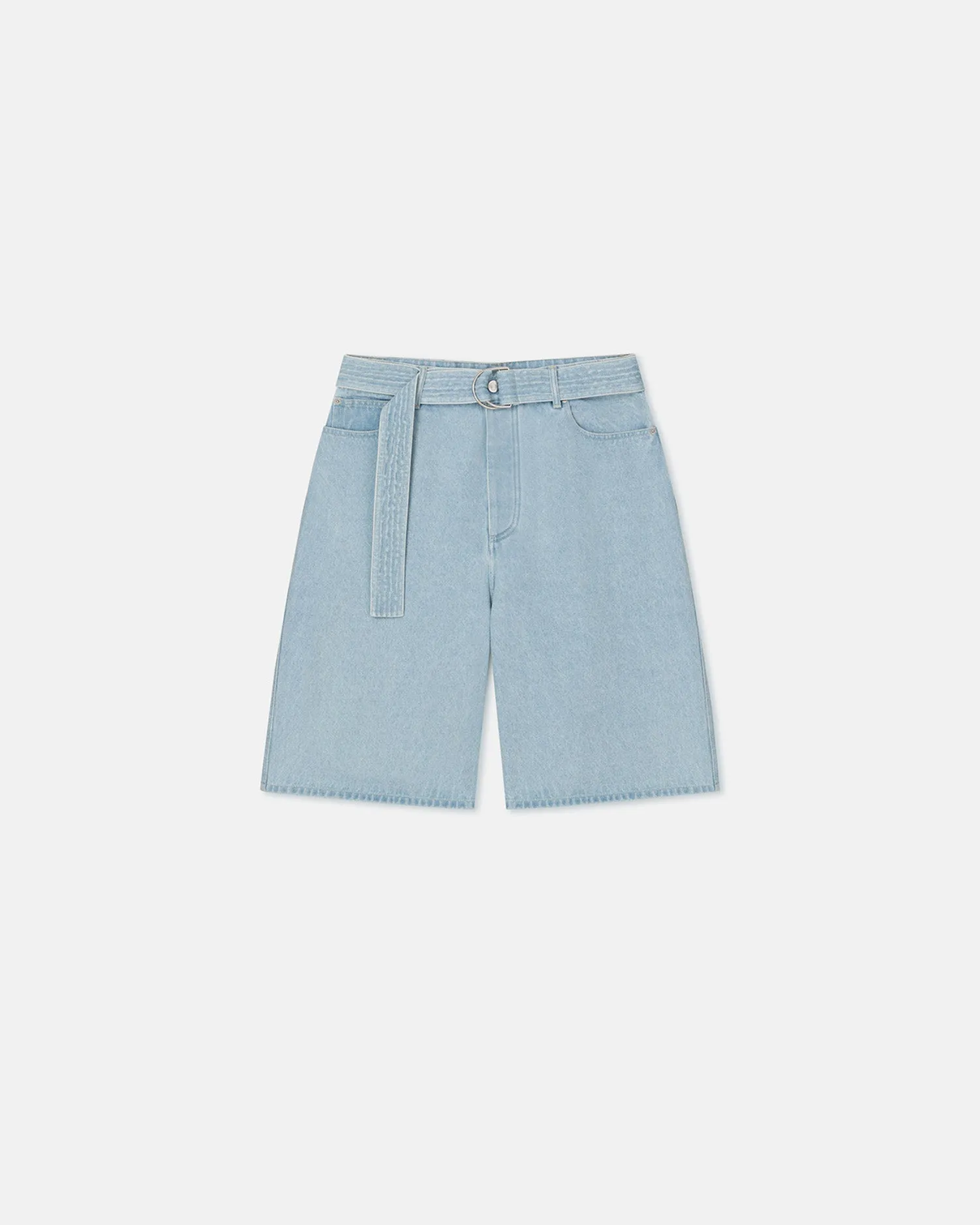 Mydal - Belted Denim Bermuda Shorts - Eco Bleach sold by Nanushka product image thumbnail 4