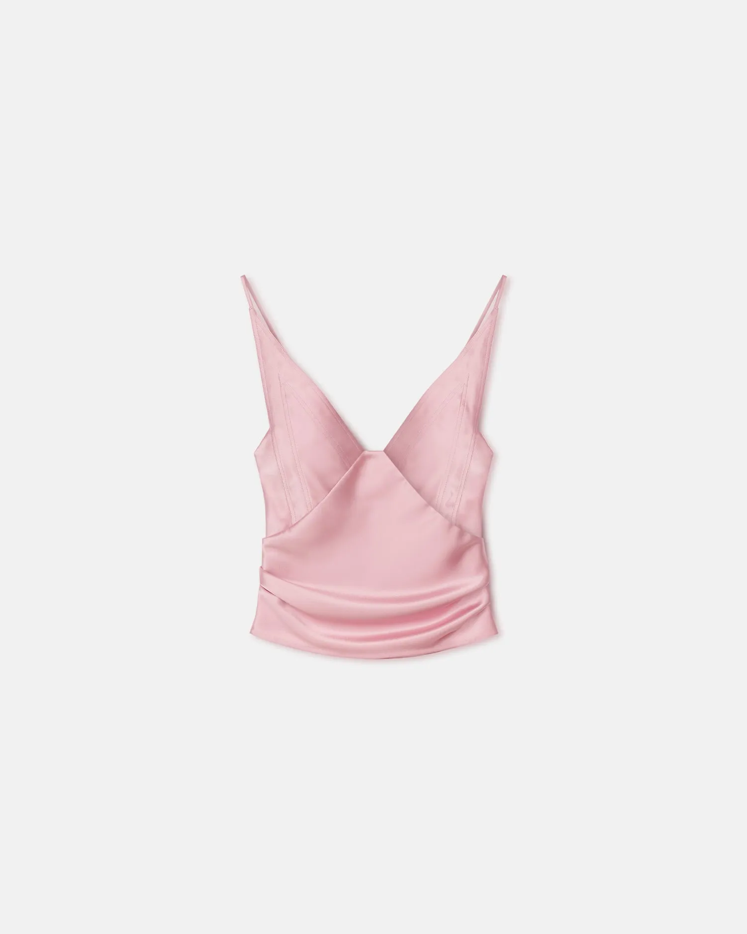 Rheia - Slip Satin Top - Pink sold by Nanushka product image thumbnail 4