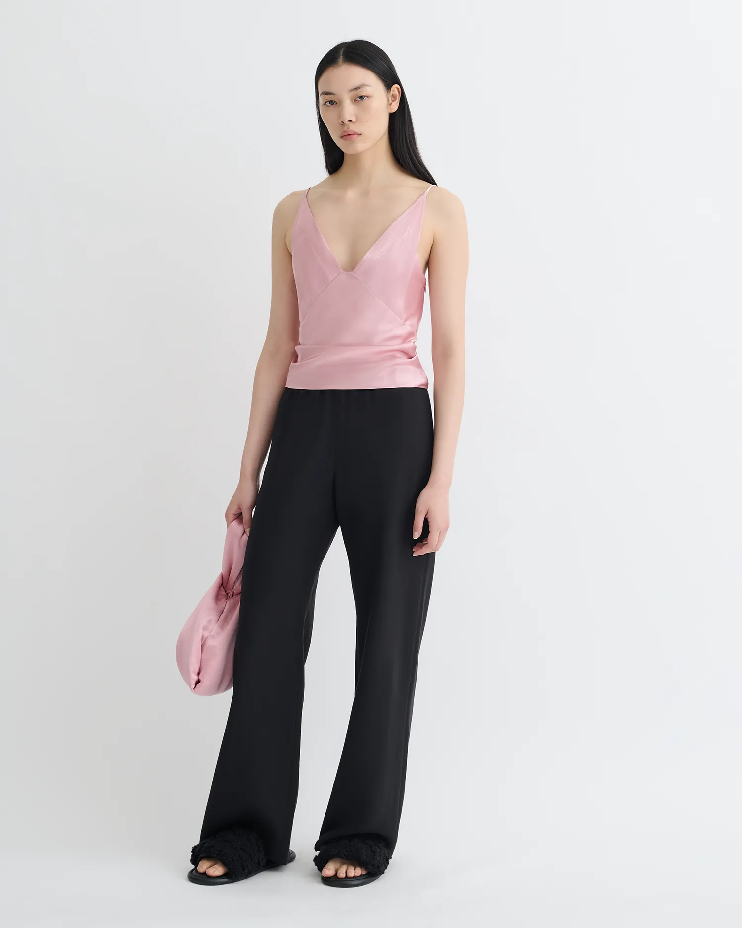 Rheia - Slip Satin Top - Pink sold by Nanushka product image thumbnail 2