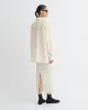 Aphea - Laser Cut Heavy Poplin Shirt - Creme sold by Nanushka
