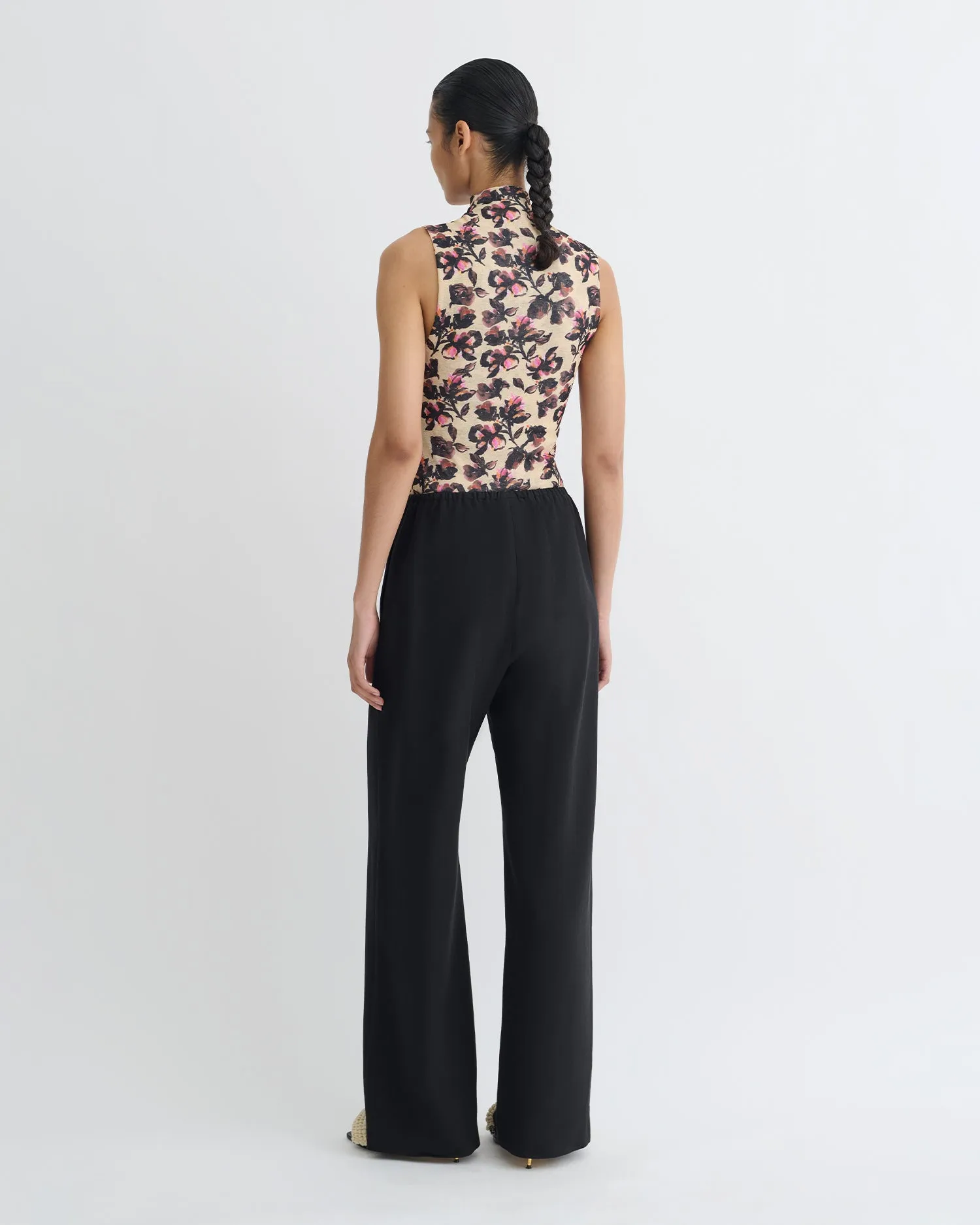 Annyka - Printed Mesh Jersey Top - Tapestry Floral sold by Nanushka product image thumbnail 3