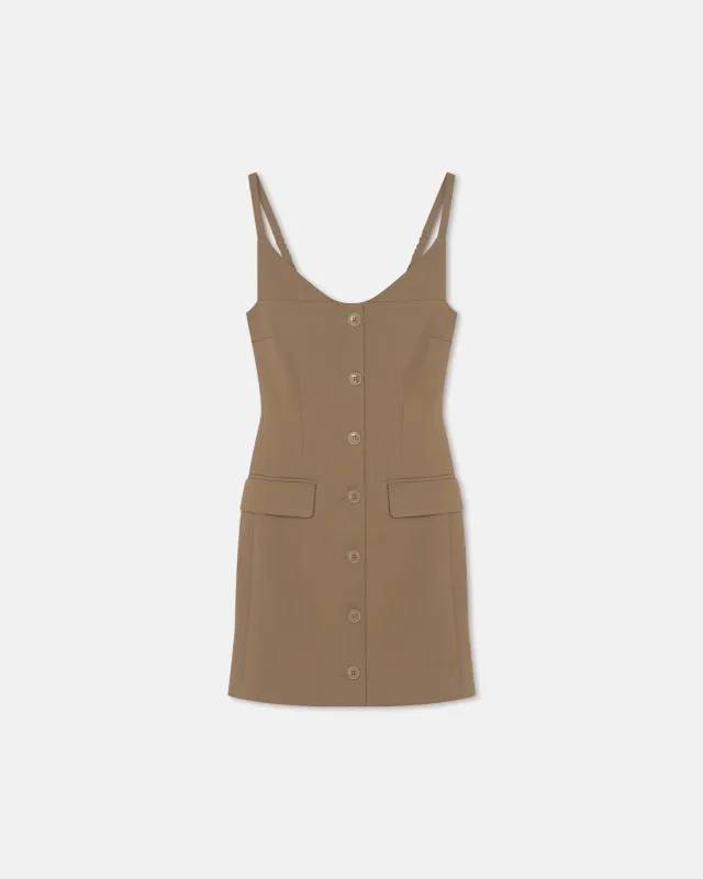 Peitho - Tailored Mini Dress - Brown made by Nanushka
