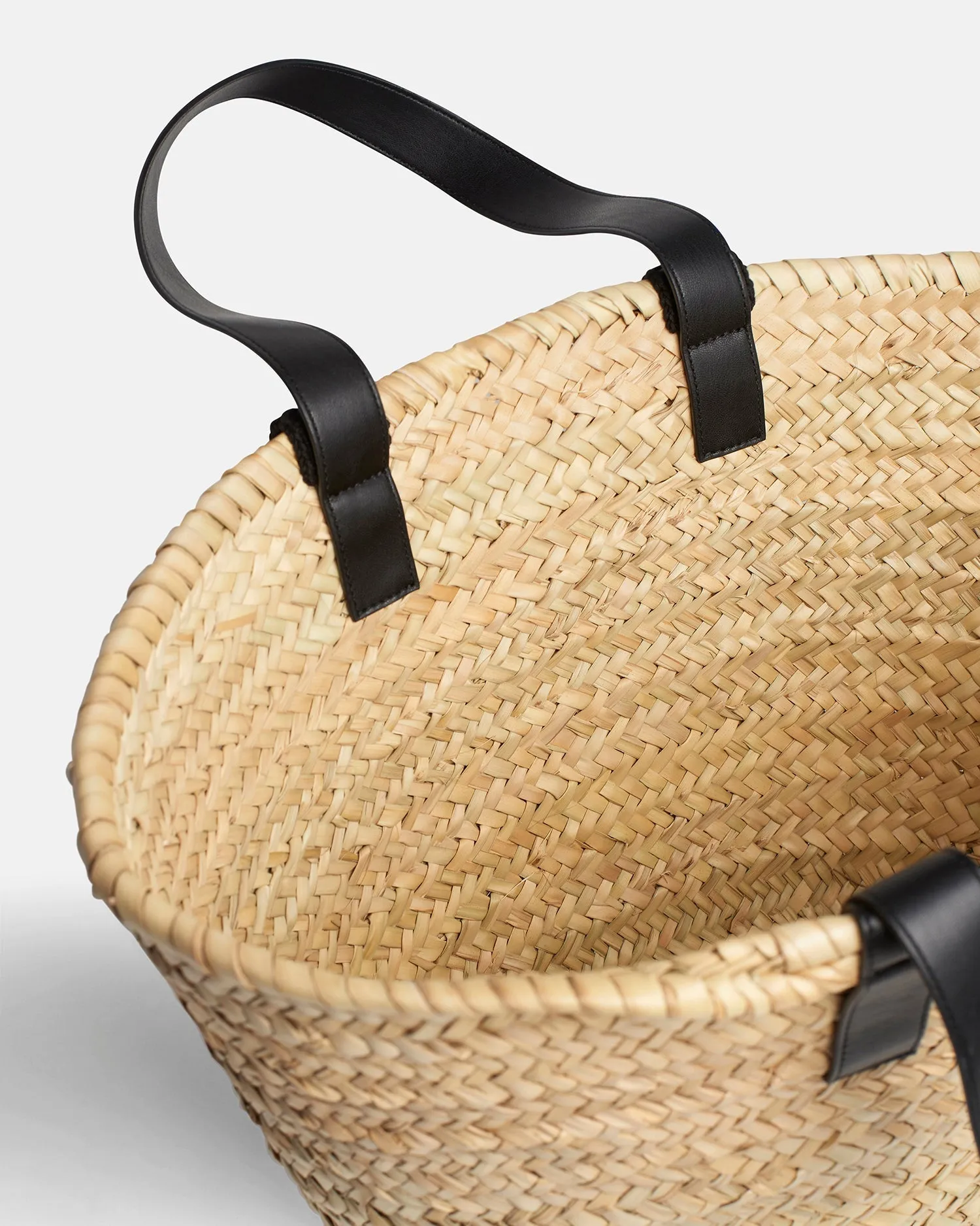The Beach Bag - Raffia Tote - NaturalBlackBlack sold by Nanushka product image thumbnail 4