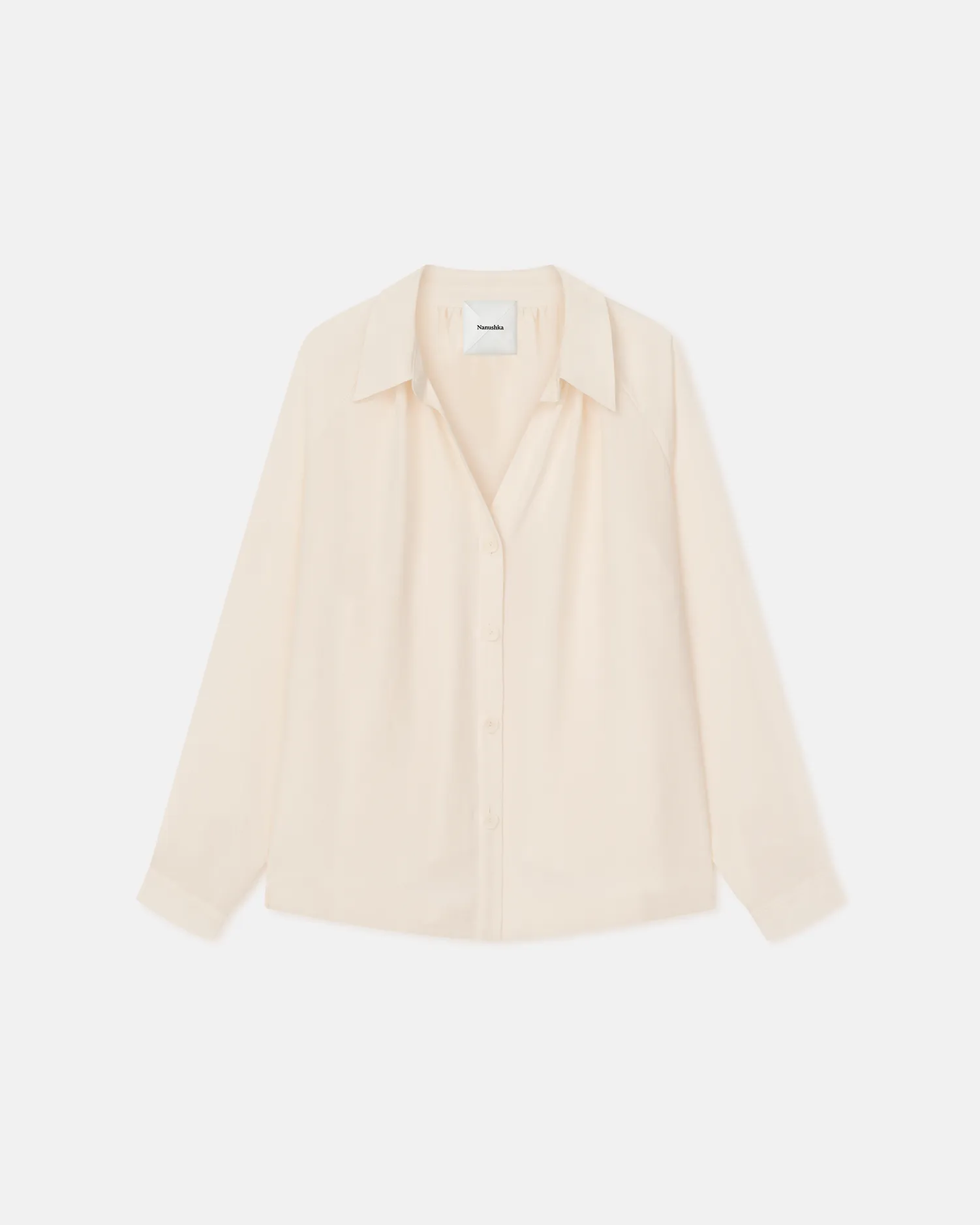 Ada - Tech Linen Shirt - Creme sold by Nanushka