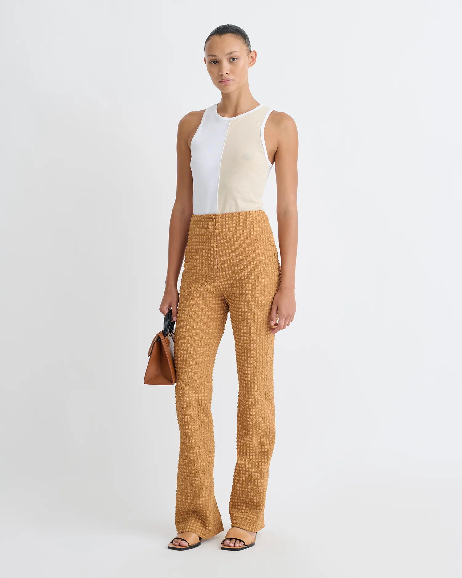 Macha - Color Blocked Tank Top - White/Eggshell sold by Nanushka product image thumbnail 2