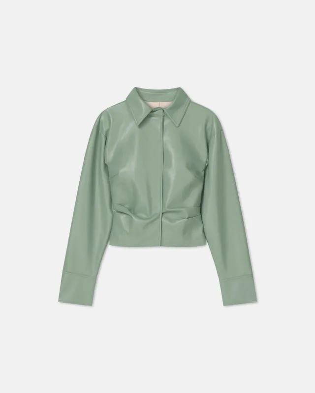 Hildie - Okobor Shirt - Sage sold by Nanushka