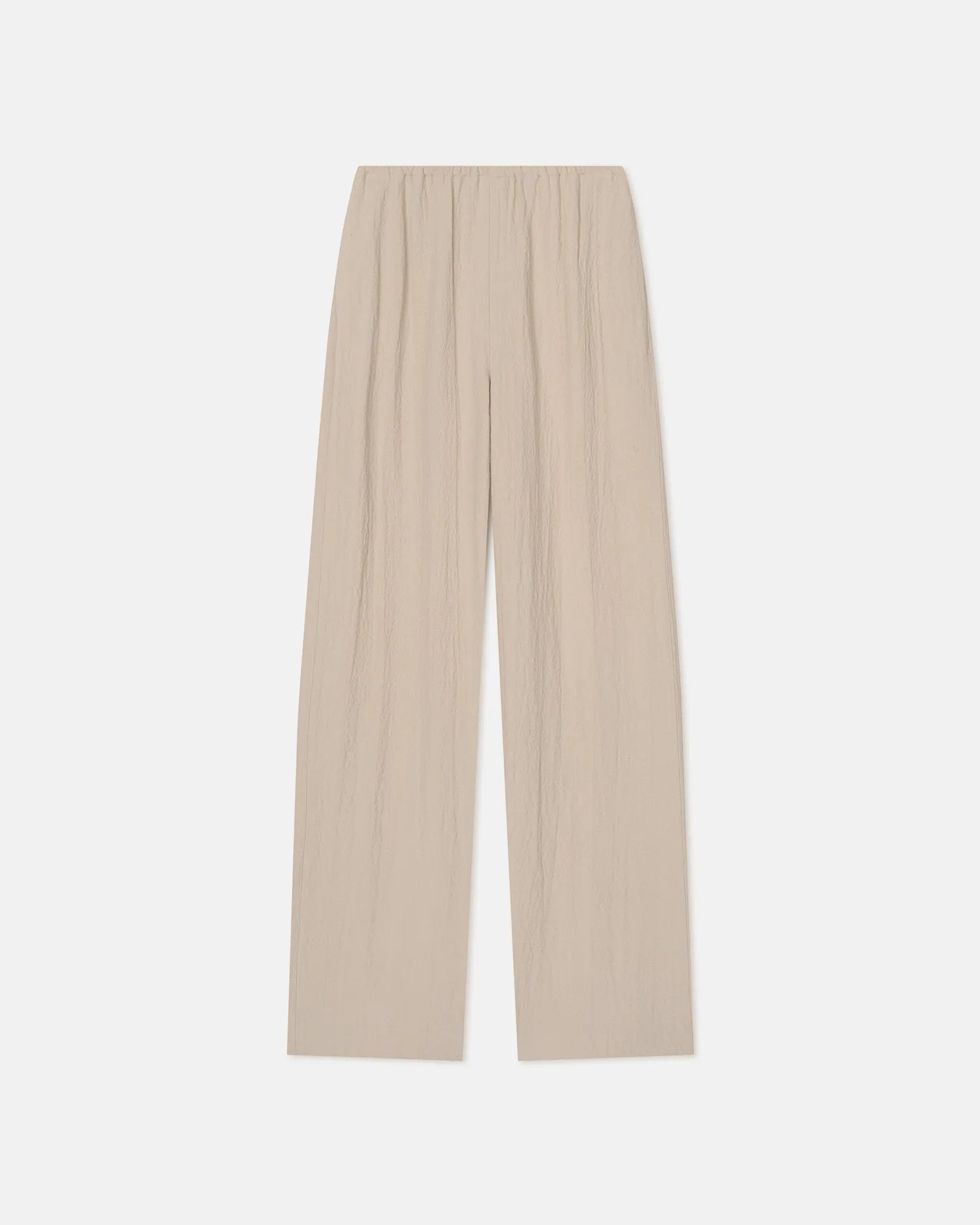 Arvenn - Seersucker Suiting Pants - Sand sold by Nanushka