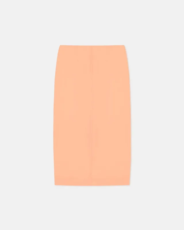 Ciar - Crepe Organza Mid-Length Skirt - Apricot sold by Nanushka