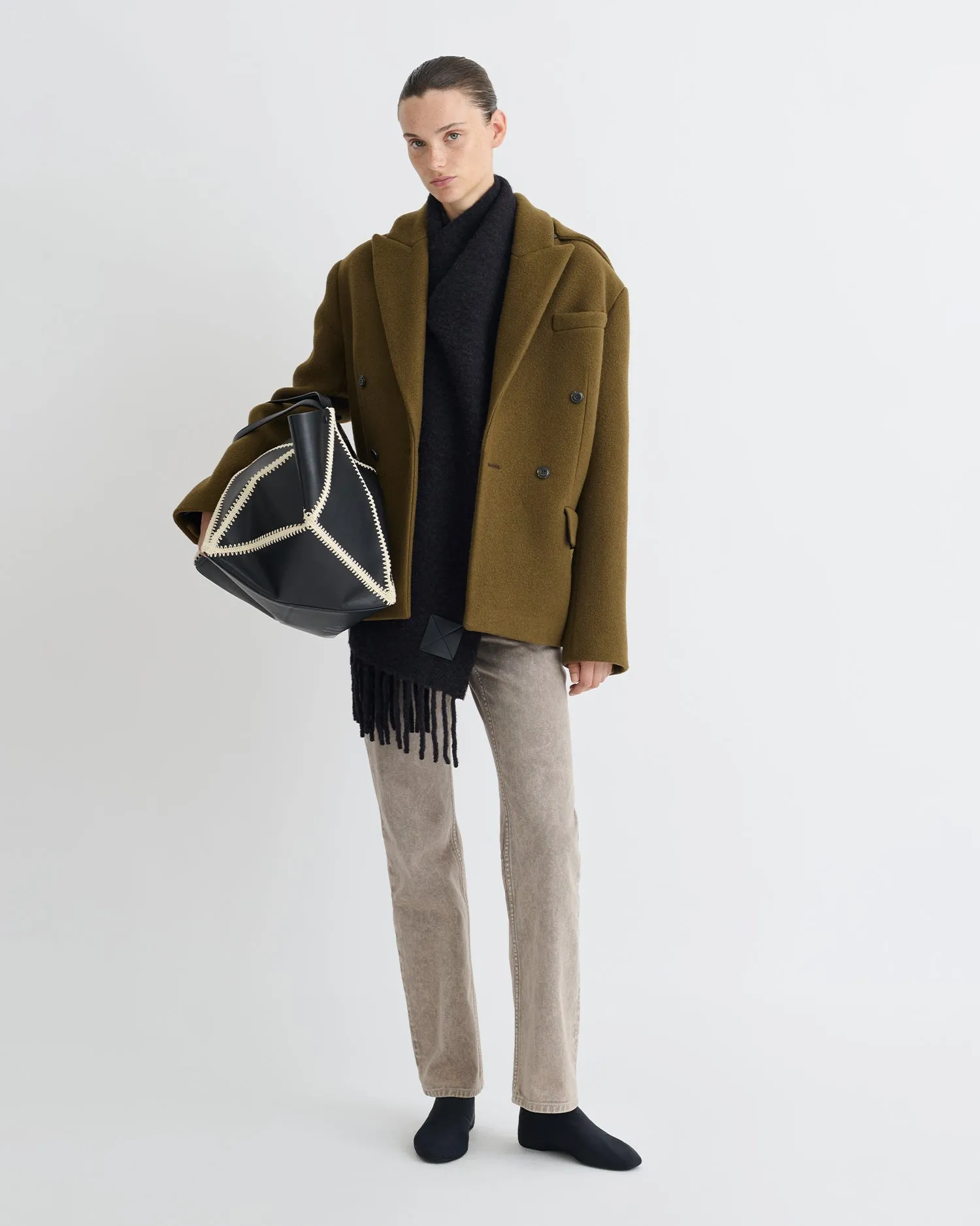 Brione - Blazer - Wood sold by Nanushka product image thumbnail 3
