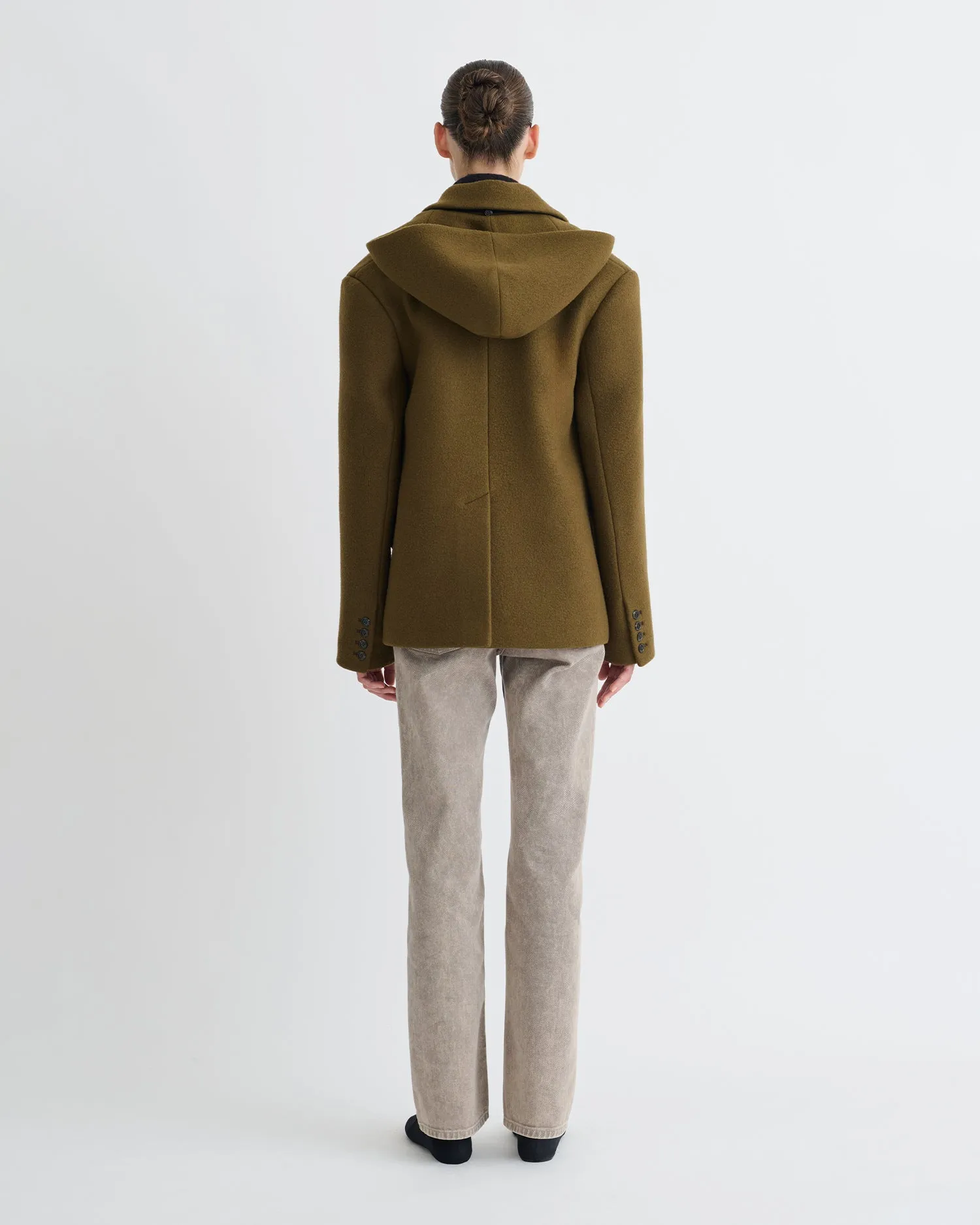Brione - Blazer - Wood sold by Nanushka product image thumbnail 4