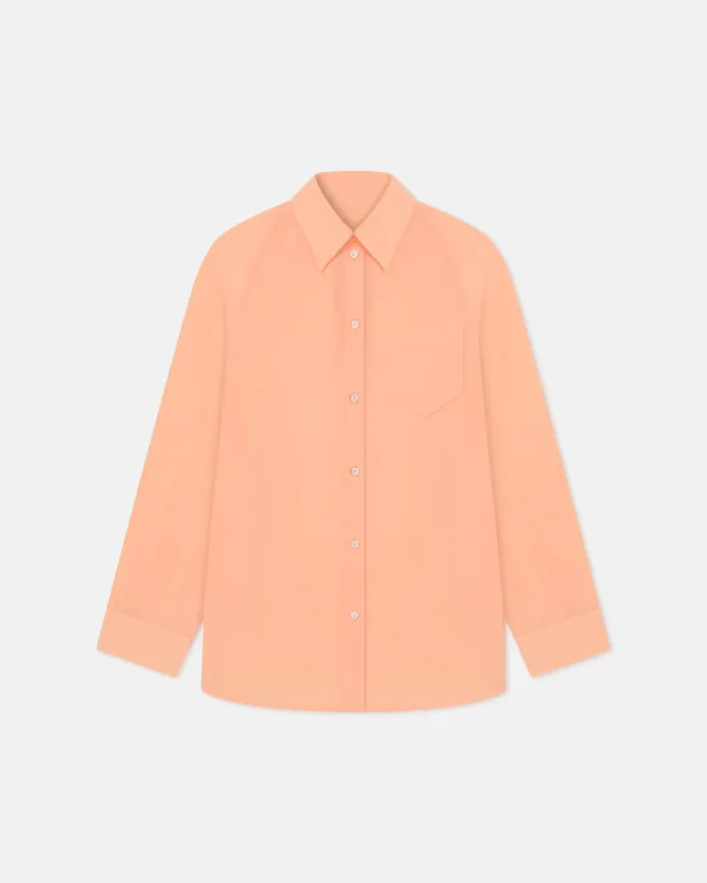 Arleen - Crepe Organza Shirt - Apricot sold by Nanushka