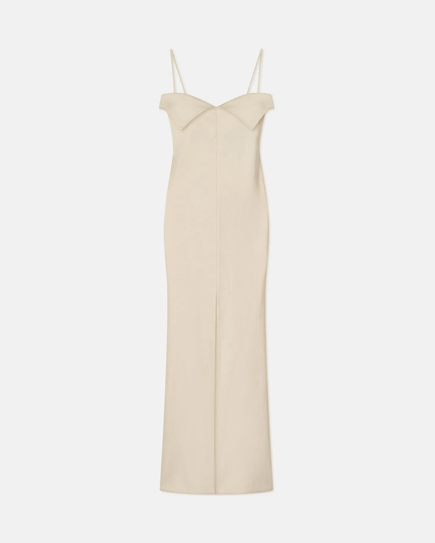 Nelma - Crisp Satin Dress - Ecru sold by Nanushka product image thumbnail 3