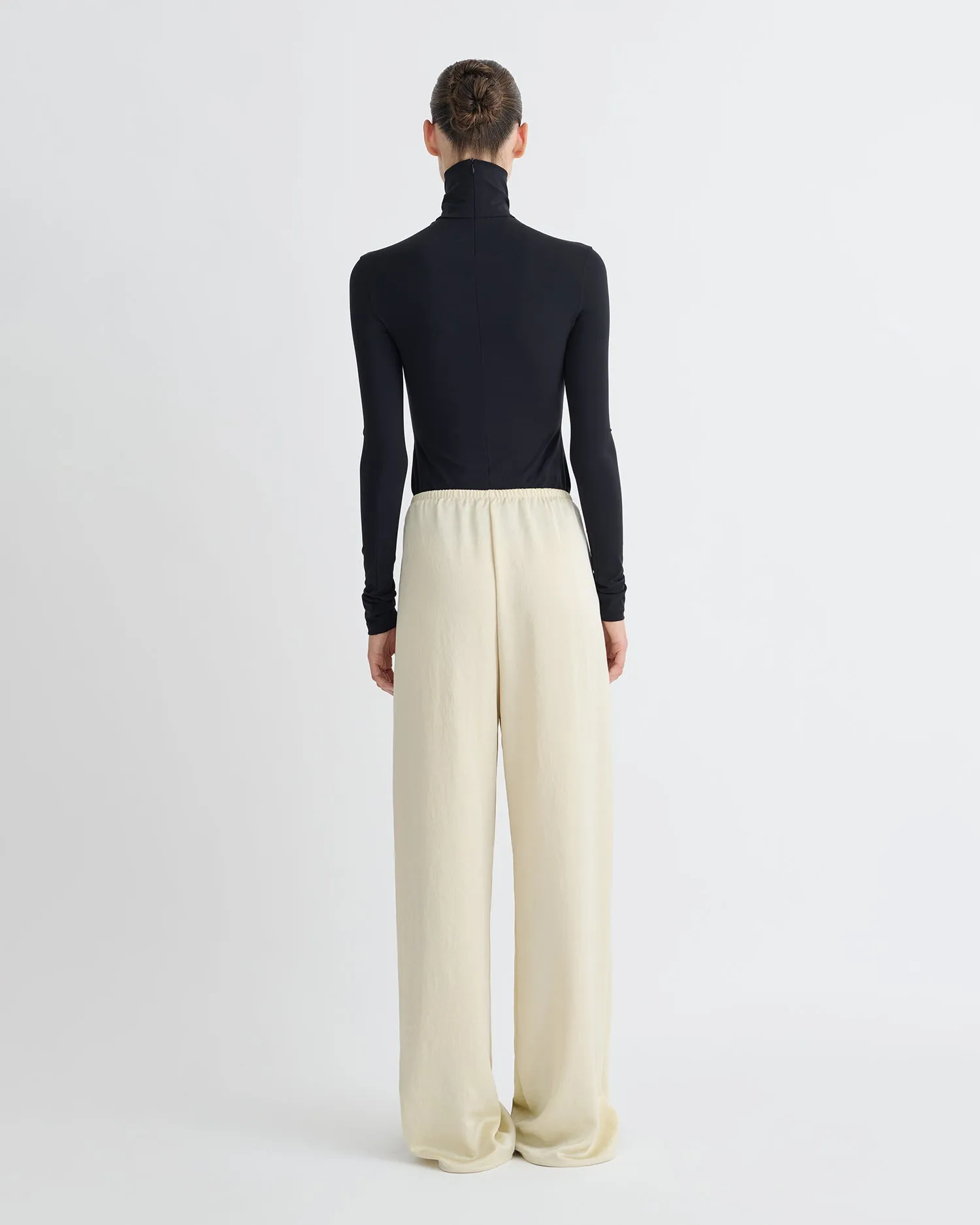 Anona - Stretch Jersey Long Sleeved Top - Black sold by Nanushka product image thumbnail 3