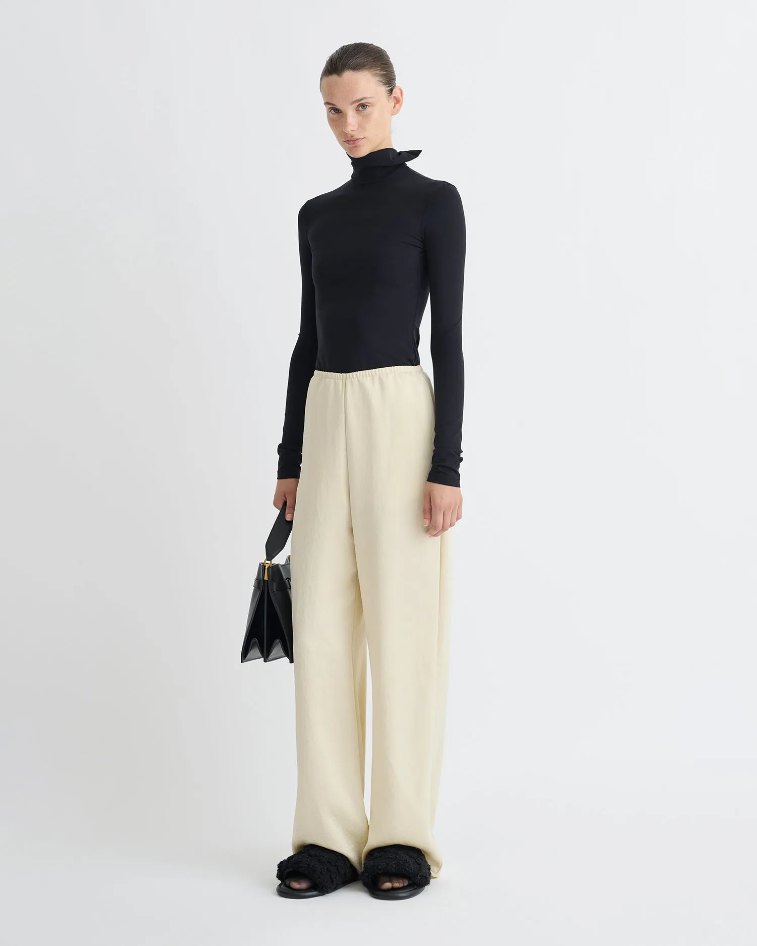 Anona - Stretch Jersey Long Sleeved Top - Black sold by Nanushka product image thumbnail 2