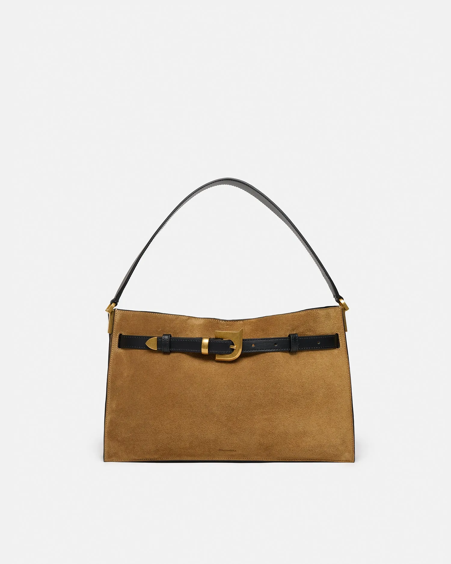 Harmonica - Suede Bag - Brown sold by Nanushka